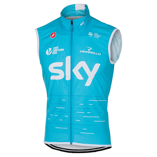 Gilet antivento Sky 2017 celeste